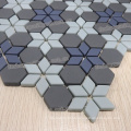 Fornecedor chinês 2017 Novo Design Parquet Art fundo parede de vidro cristal mosaico telha da parede